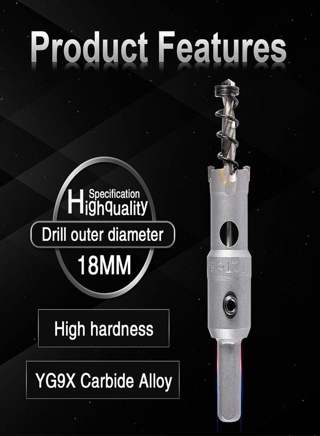 UPTODATETOOLS 18mm TCT Hole Saw Tungsten Carbide Tipped Teeth Hole Cutter, TCT Drill Bit Hole Saw Set for Stainless Steel, Sheet, Metal - Image 5